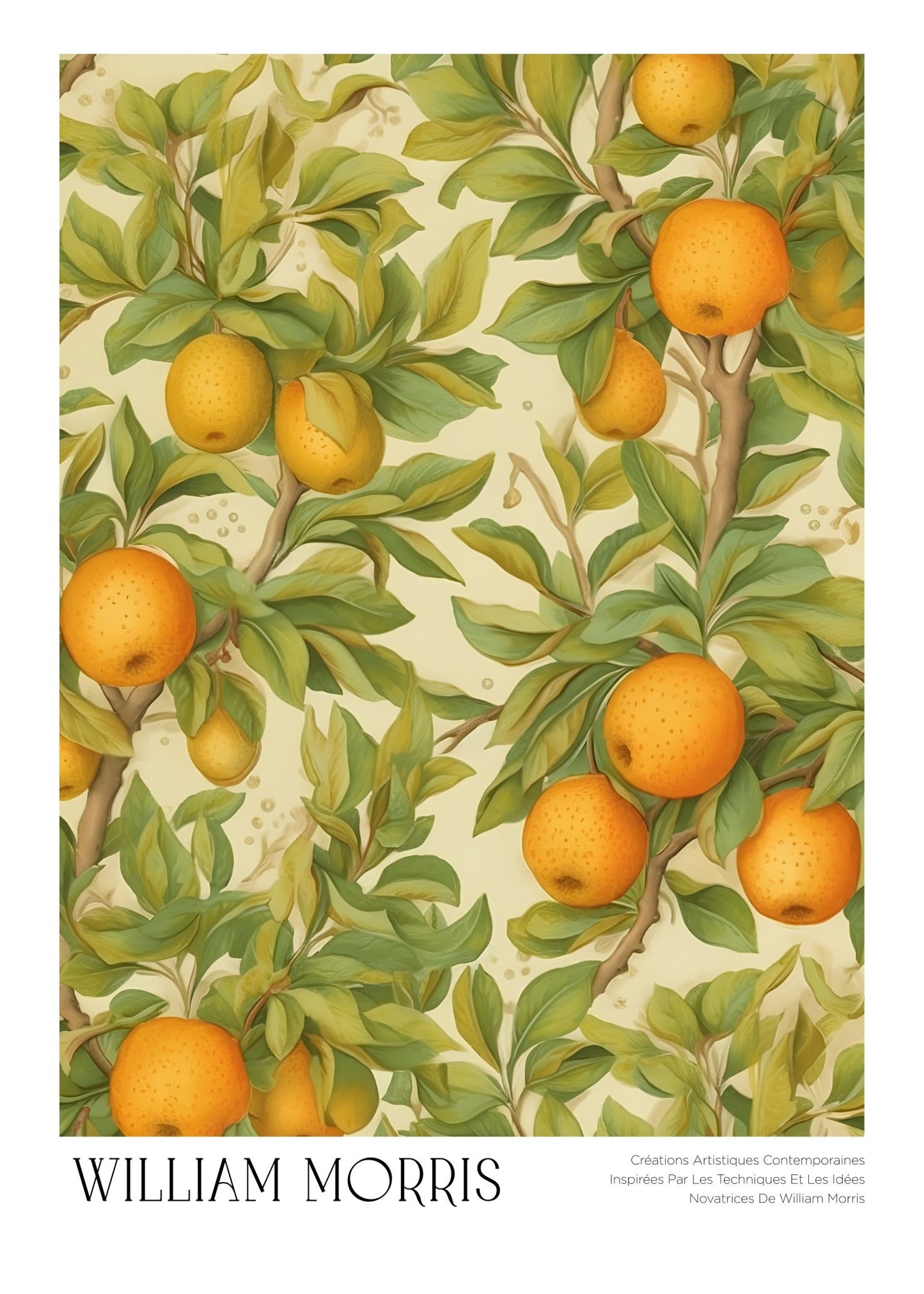 Inspired by William Morris – Citrus Grove Poster
