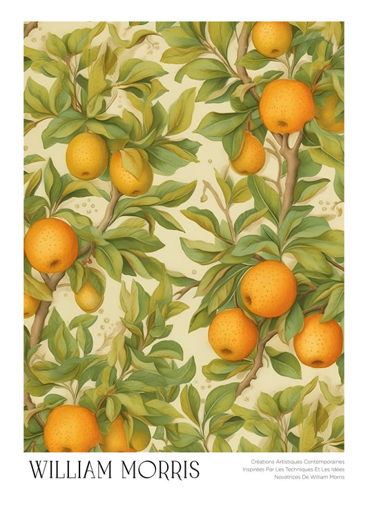 Inspired by William Morris – Citrus Grove Poster