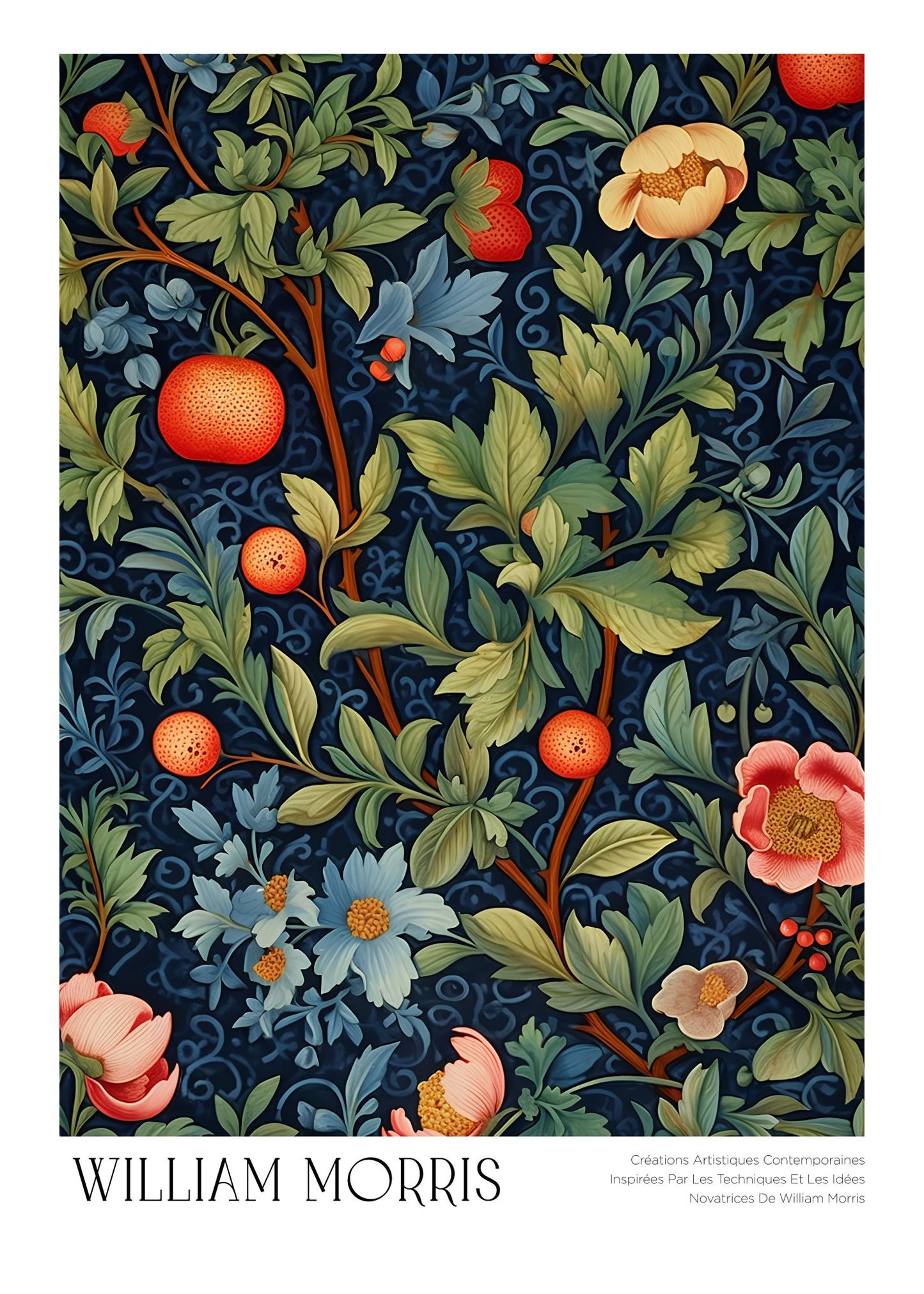 Inspired by William Morris – Garden of Fruits Poster