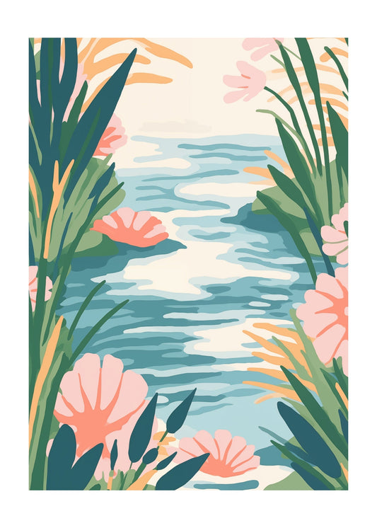 Botanical Breeze No. 5 Poster