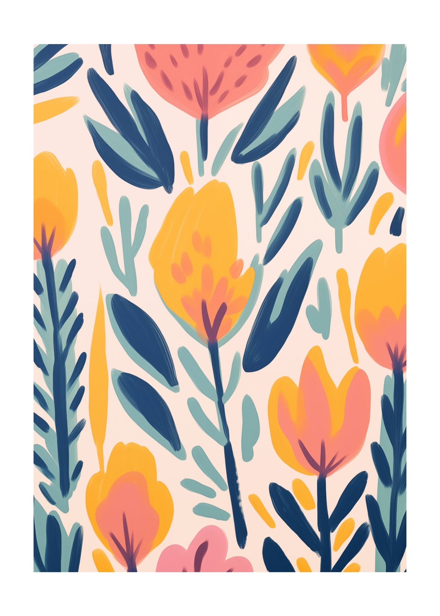 Botanical Breeze No. 7 Poster