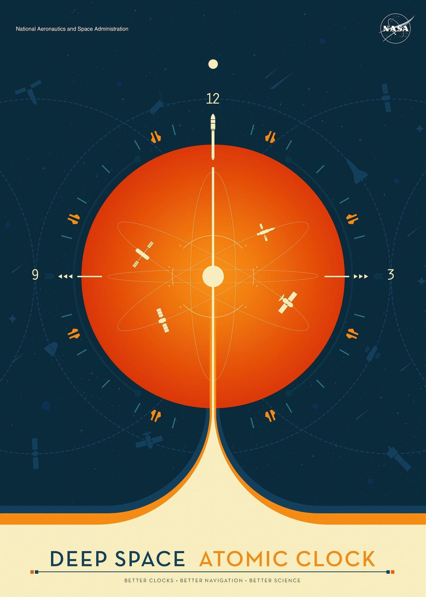 Deep Space Atomic Clock Poster