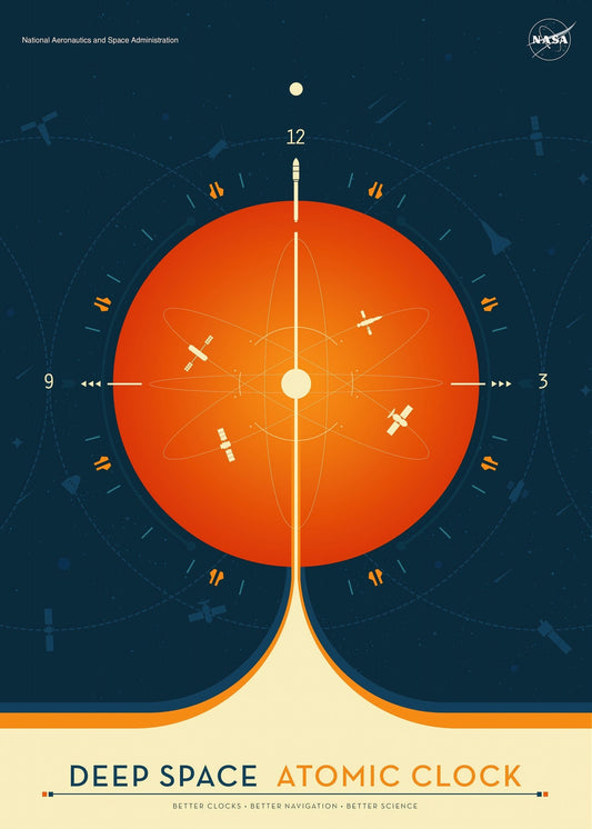Deep Space Atomic Clock Poster