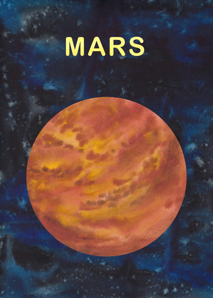 Celestial Orbit – Mars Poster