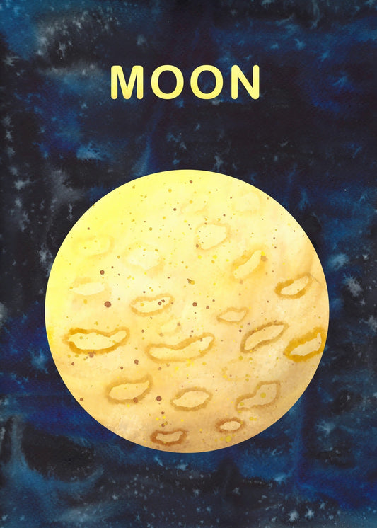 Celestial Orbit – Moon Poster