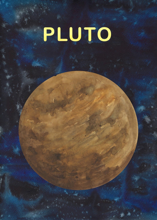 Celestial Orbit – Pluto Poster