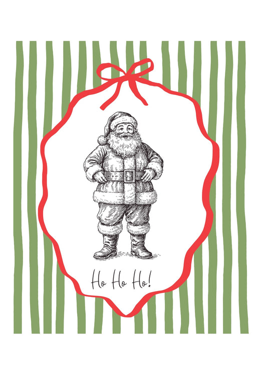 Classic Christmas Santa Poster