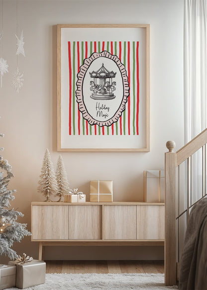 Christmas Express Carousel Poster