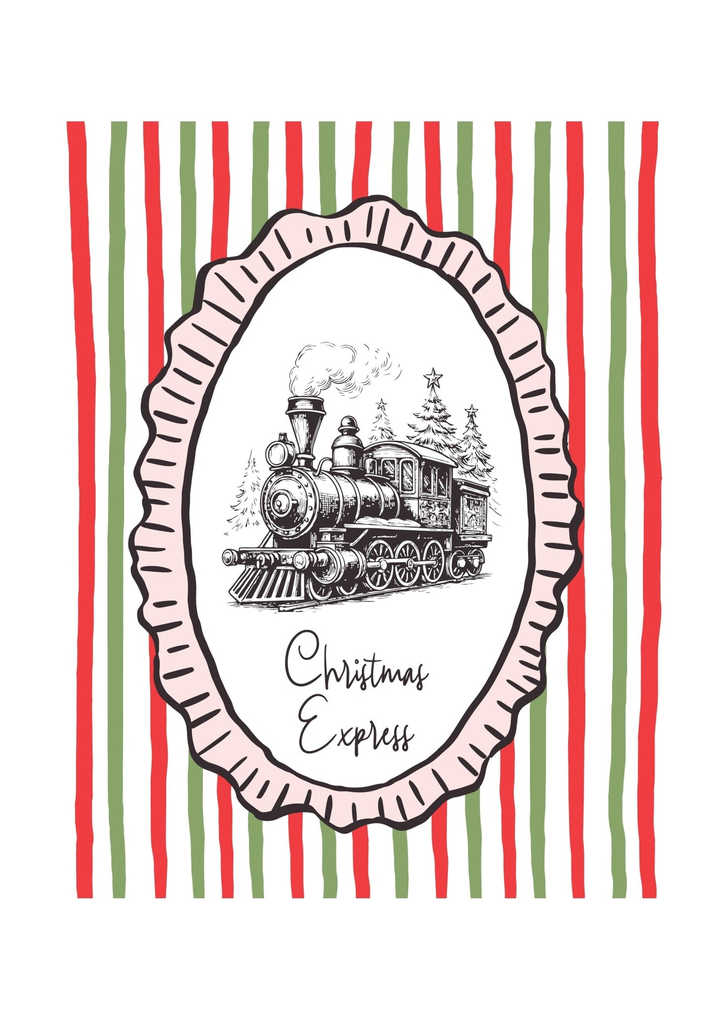 Christmas Express Train Poster