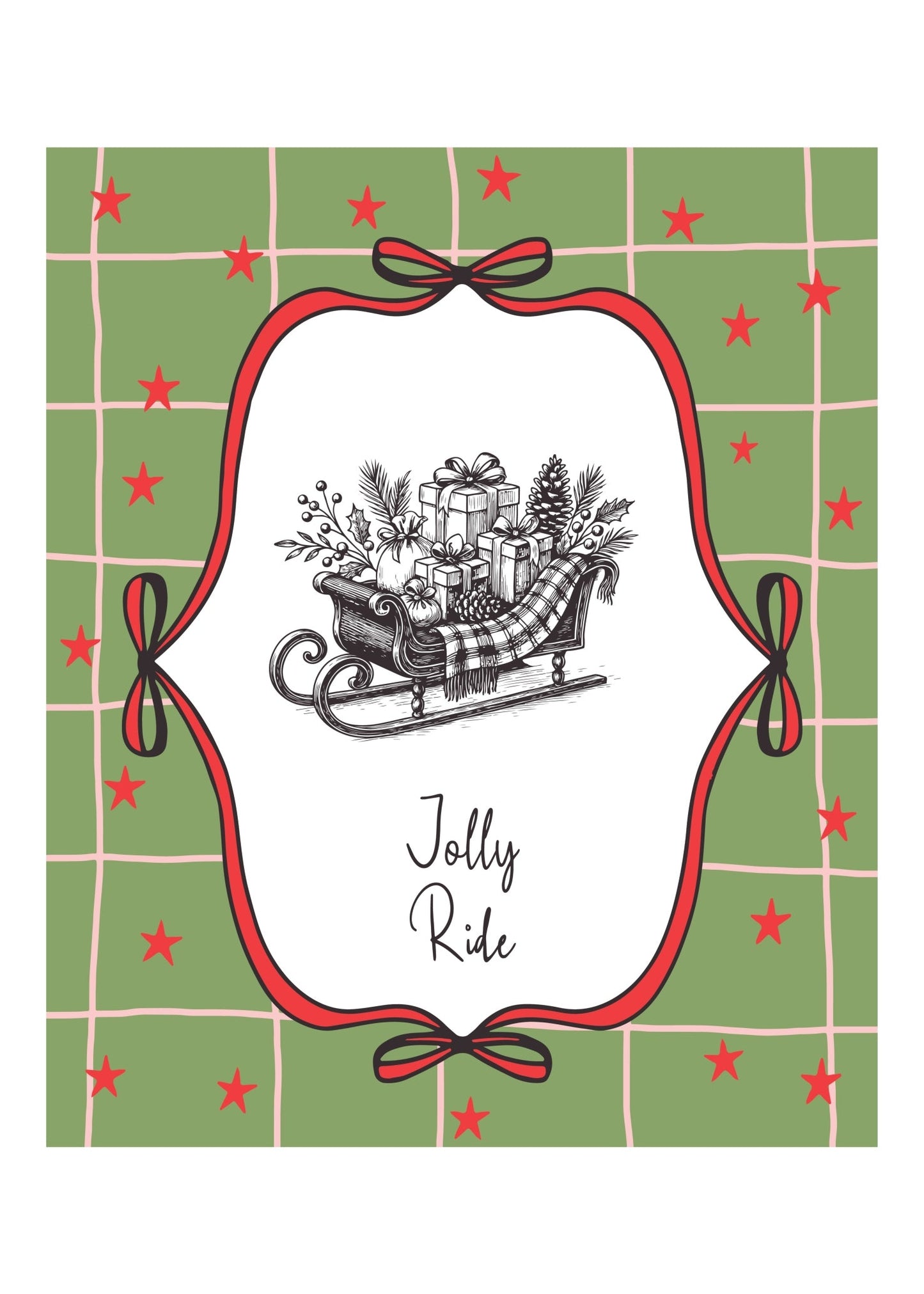 Jolly Ride Sleigh Poster