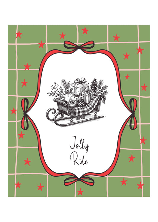 Jolly Ride Sleigh Poster
