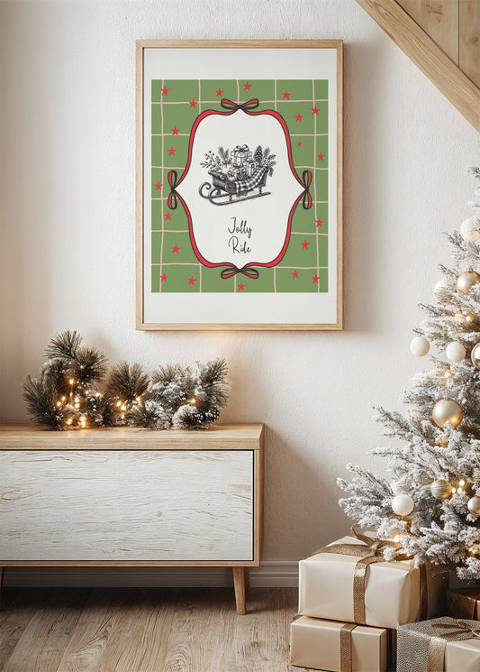 Jolly Ride Sleigh Poster