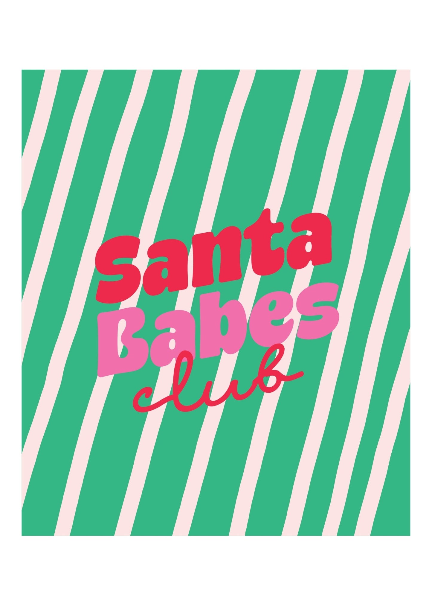 Santa Babes Club Poster