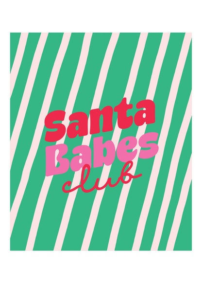Santa Babes Club Poster