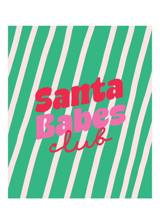 Santa Babes Club Poster