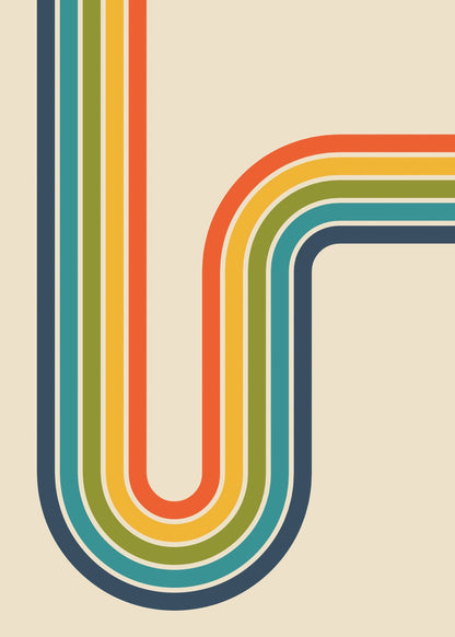 Vintage Stripes Poster No.7