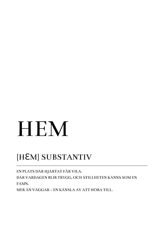 Hem poster