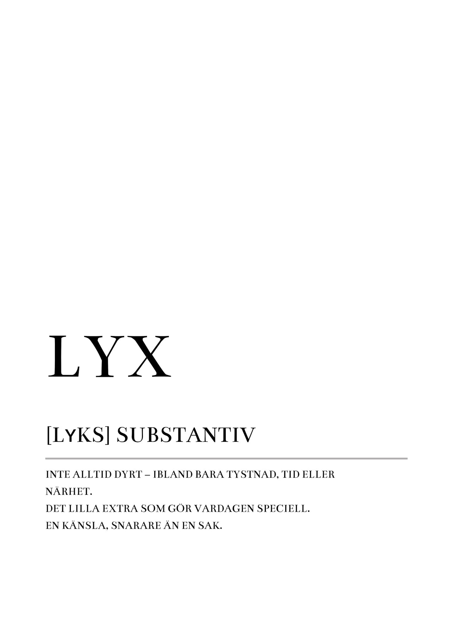 Lyx Poster