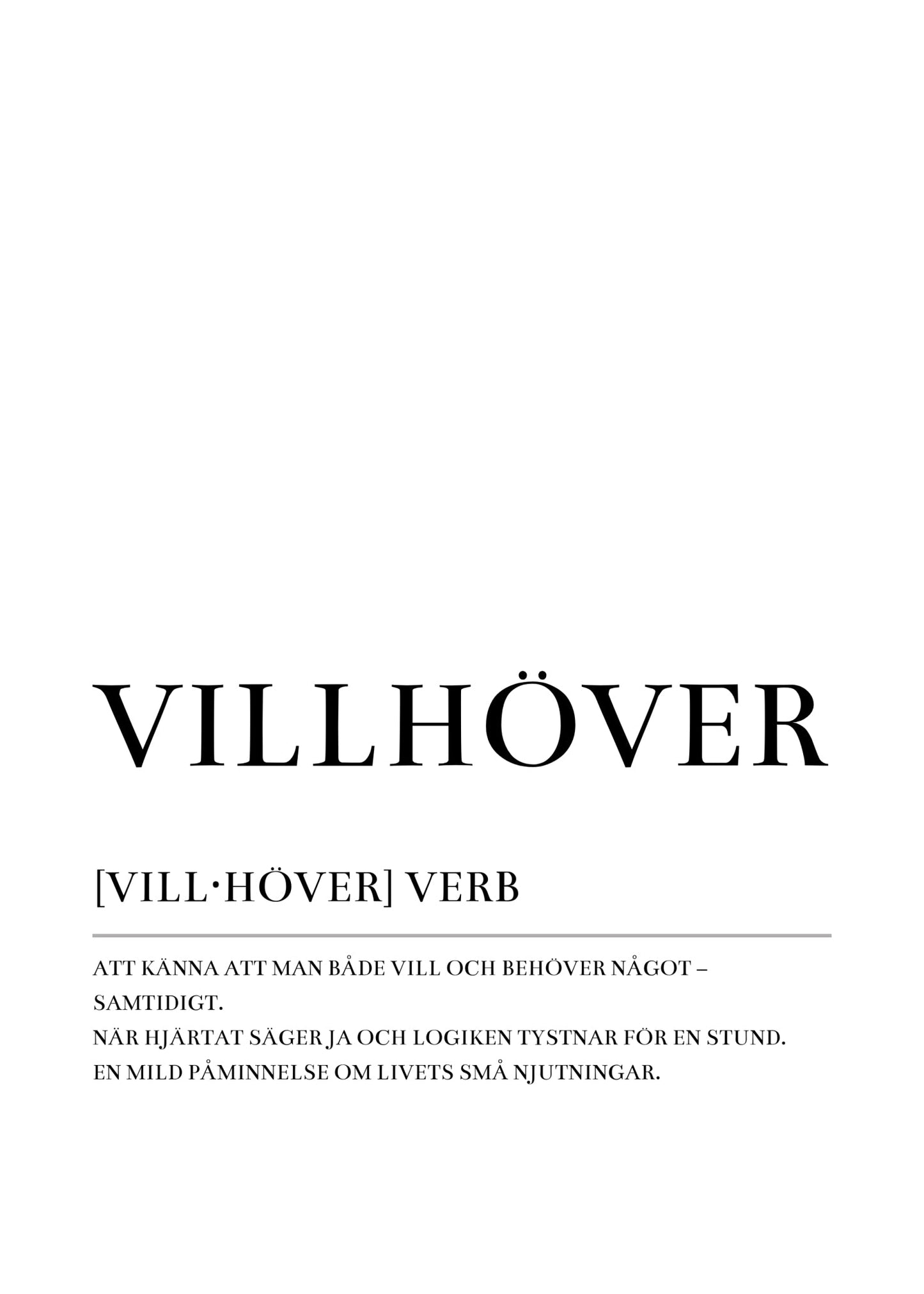 Villhöver Poster