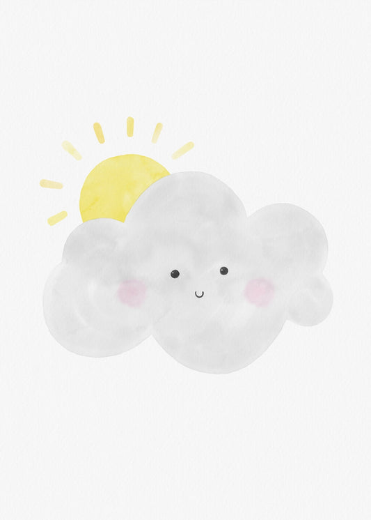 Playful Friends – Sunny Cloud Poster