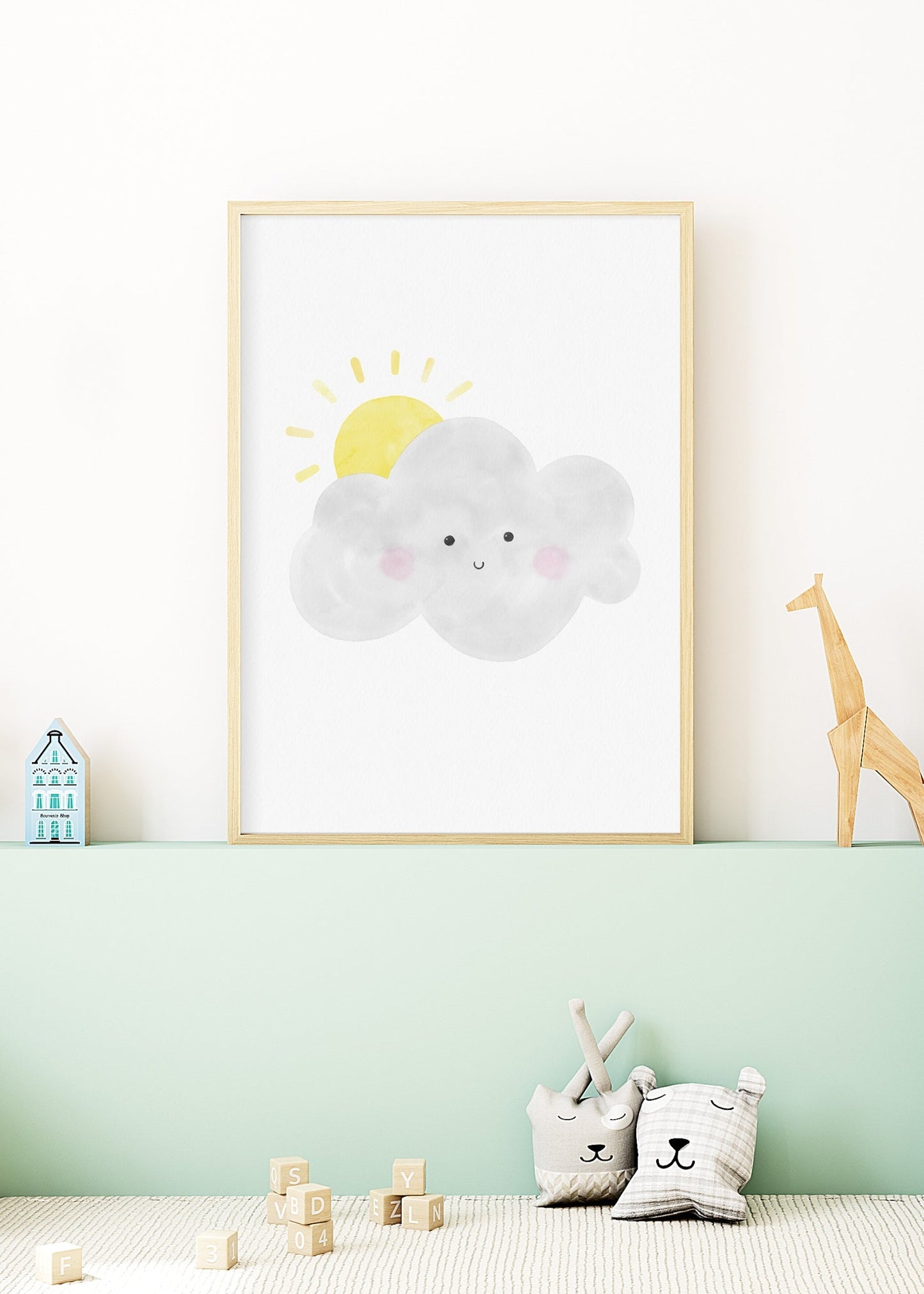 Playful Friends – Sunny Cloud Poster