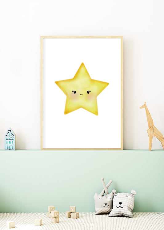 Playful Friends - Happy Star Poster