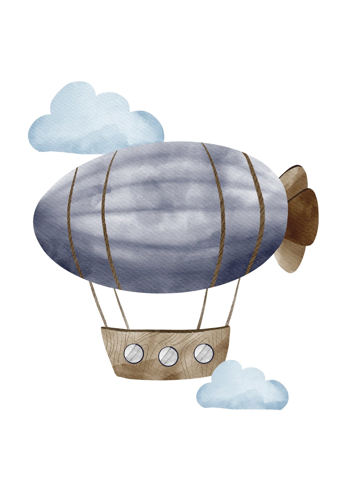 Adventure Dreams – Blue Airship Poster