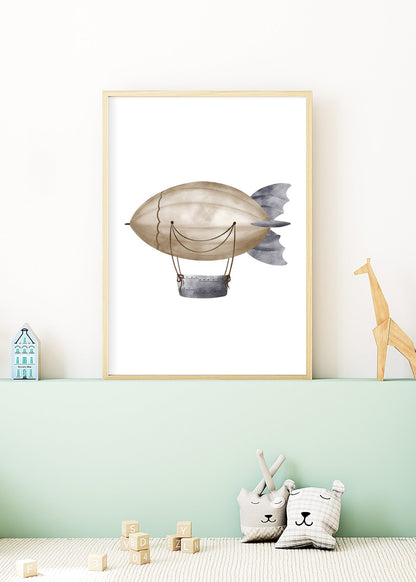 Adventure Dreams – Classic Airship Poster