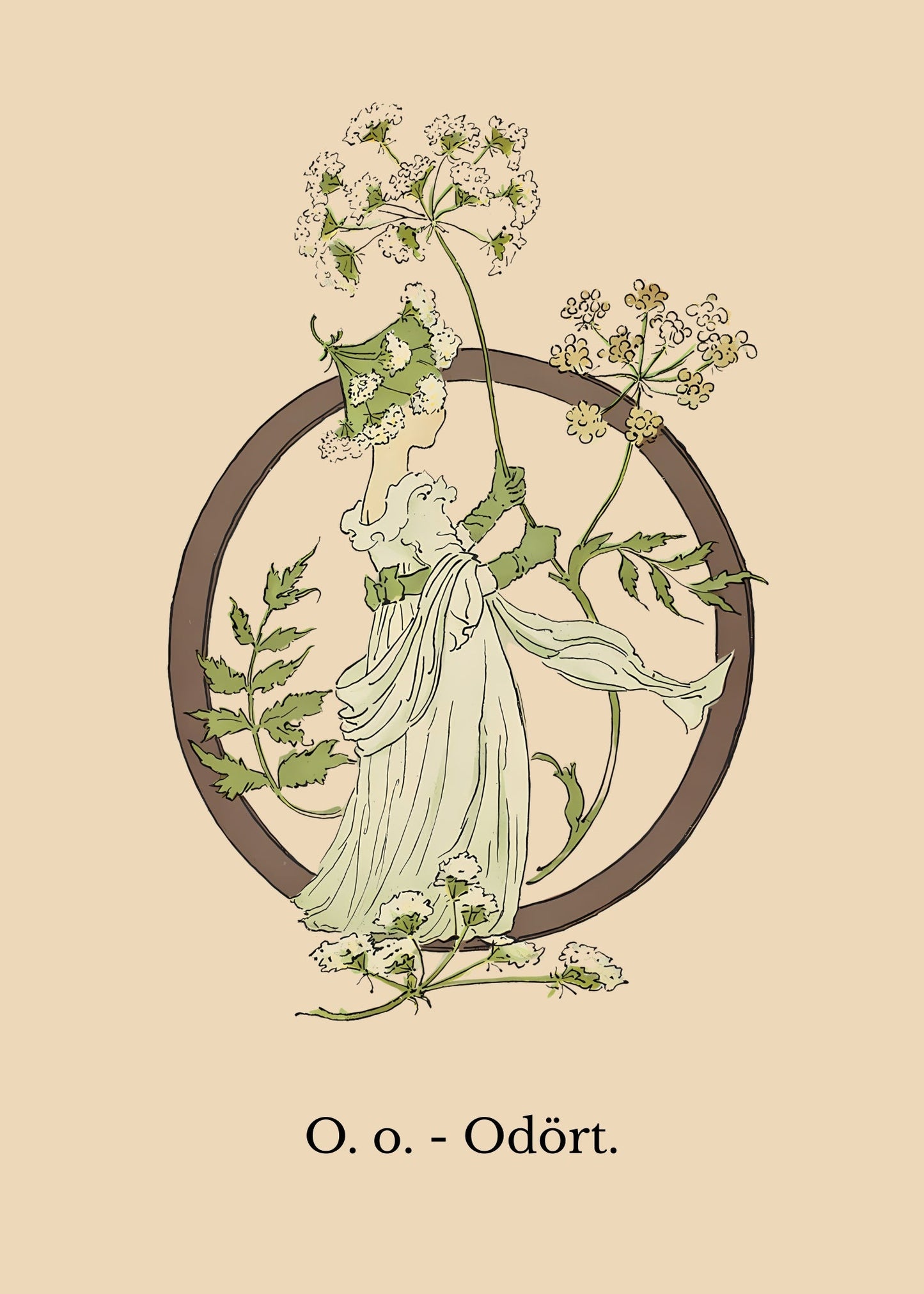 Prinsarnes Blomsteralfabet O Poster