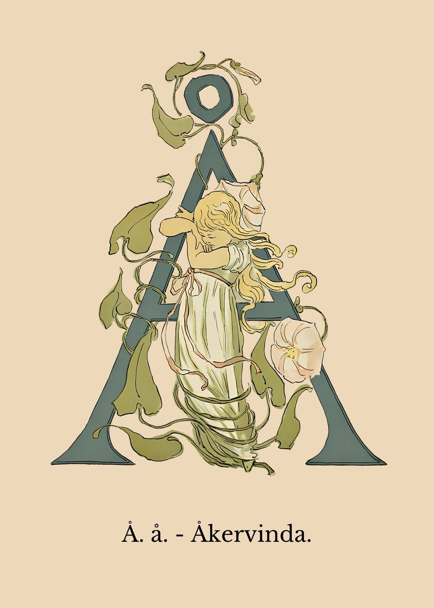 Prinsarnes Blomsteralfabet Å Poster