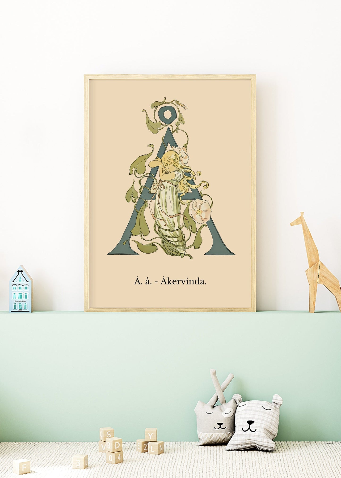 Prinsarnes Blomsteralfabet Å Poster