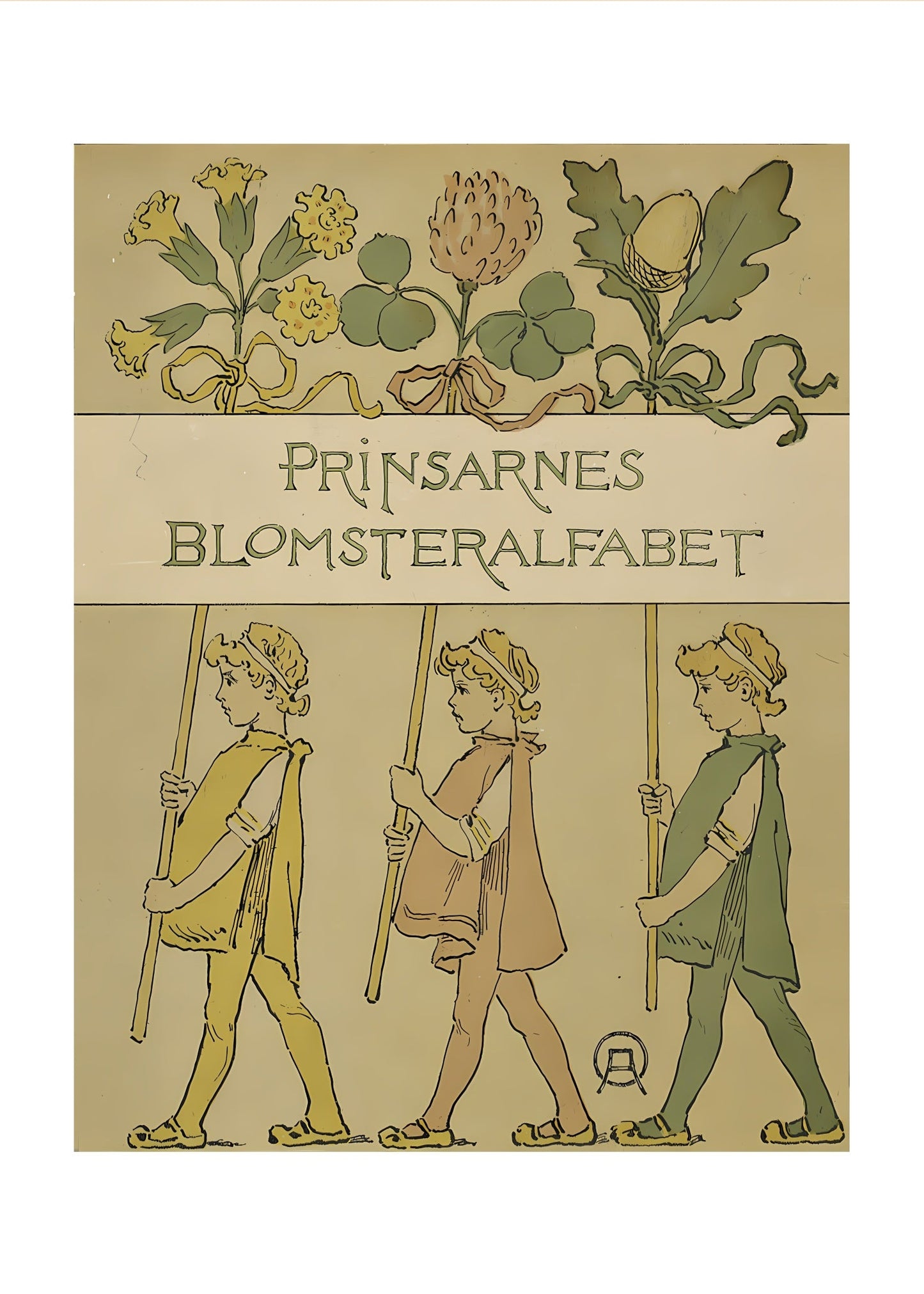 Prinsarnes Blomsteralfabet No. 2 Poster