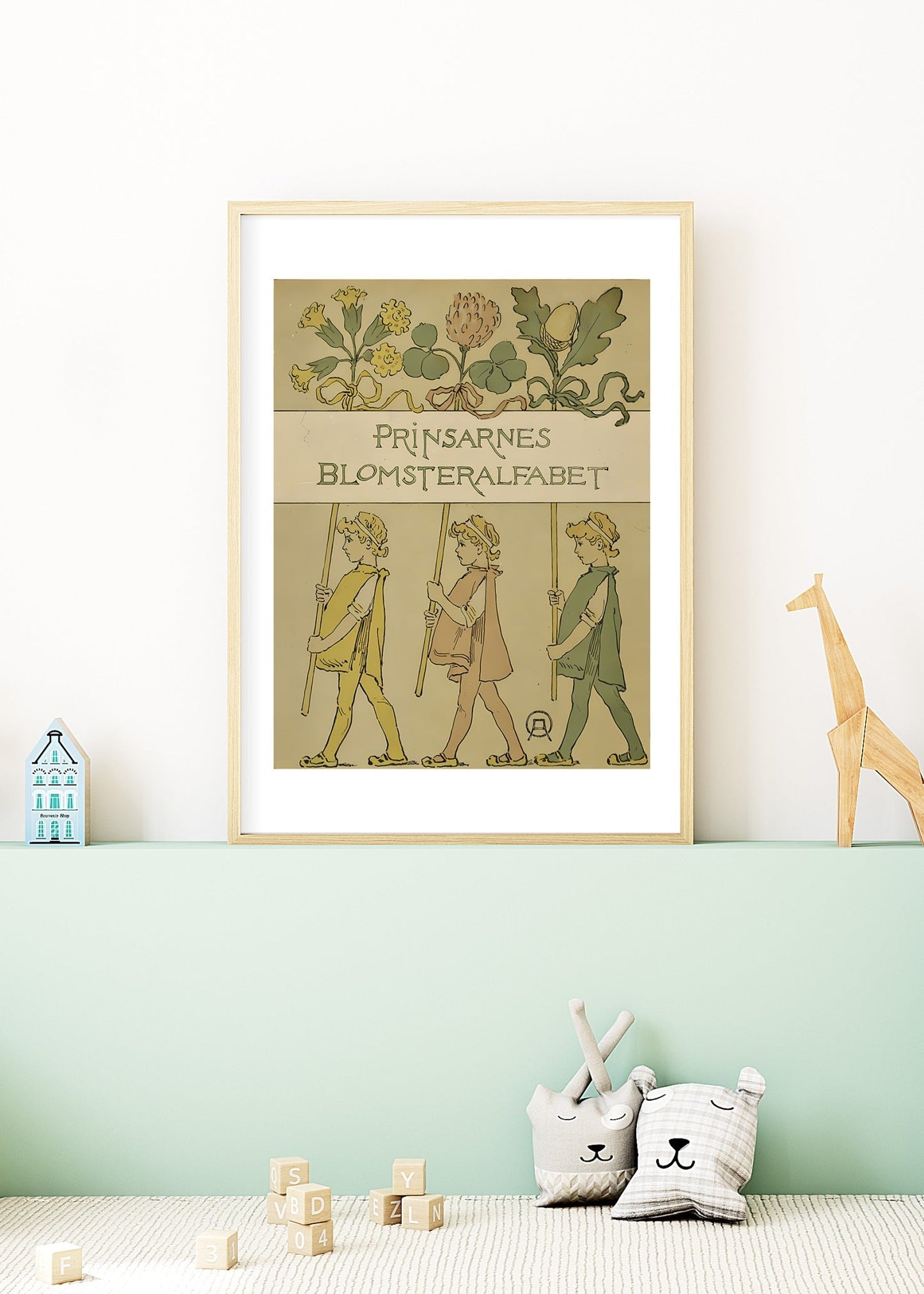 Prinsarnes Blomsteralfabet No. 2 Poster