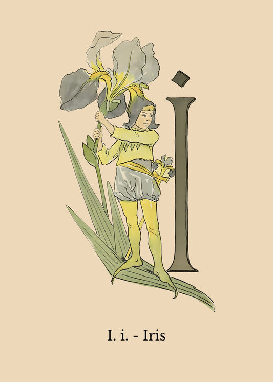 Prinsarnes Blomsteralfabet I Poster