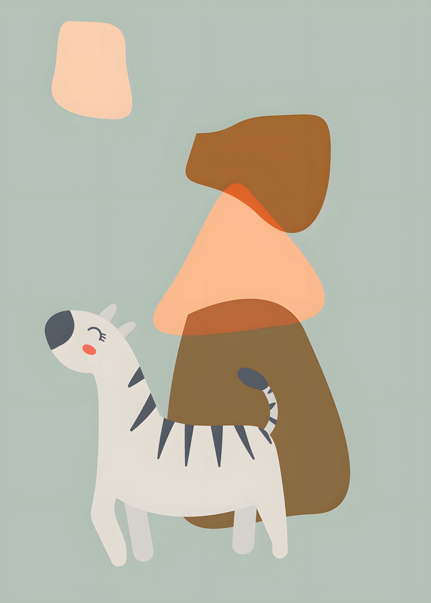 Little Friends Zebra Poster