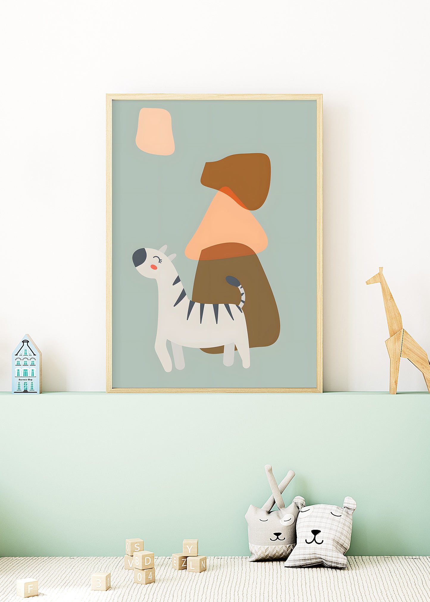 Little Friends Zebra Poster