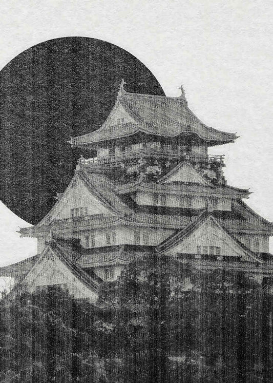 Japanese Castle Vintage Poster