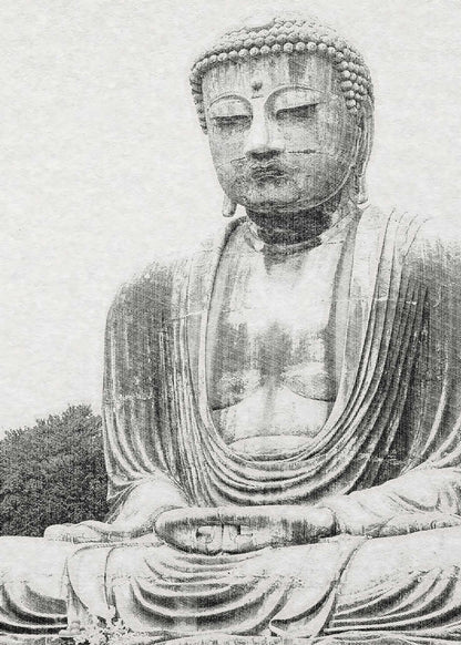 Vintage Buddha Poster