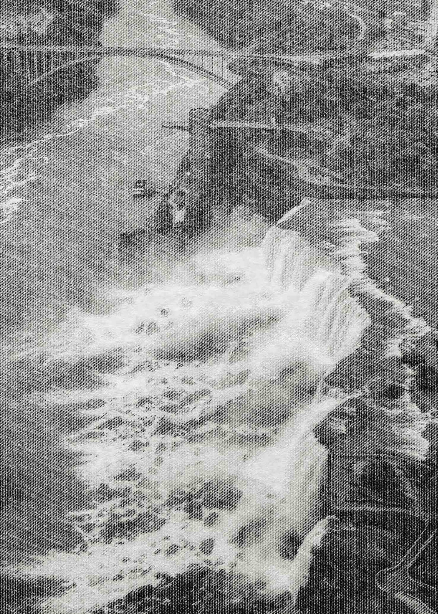 Vintage Waterfall Poster