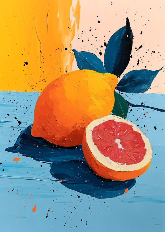 Citrus Still Life Poster