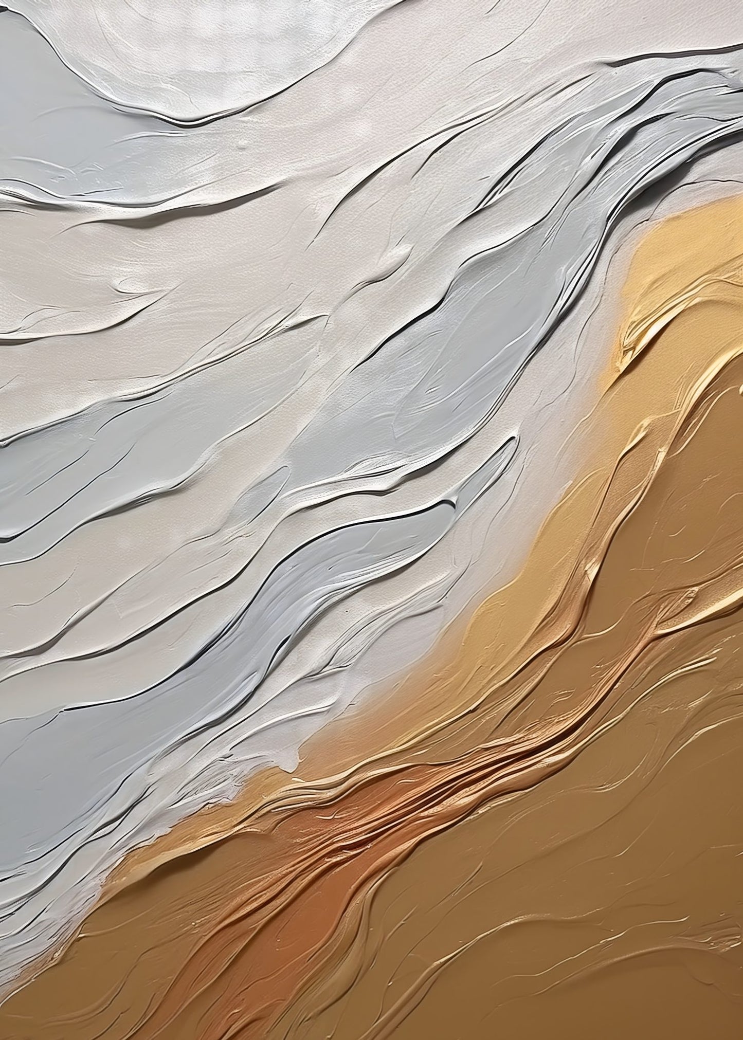 Soft Layers Abstract Poster