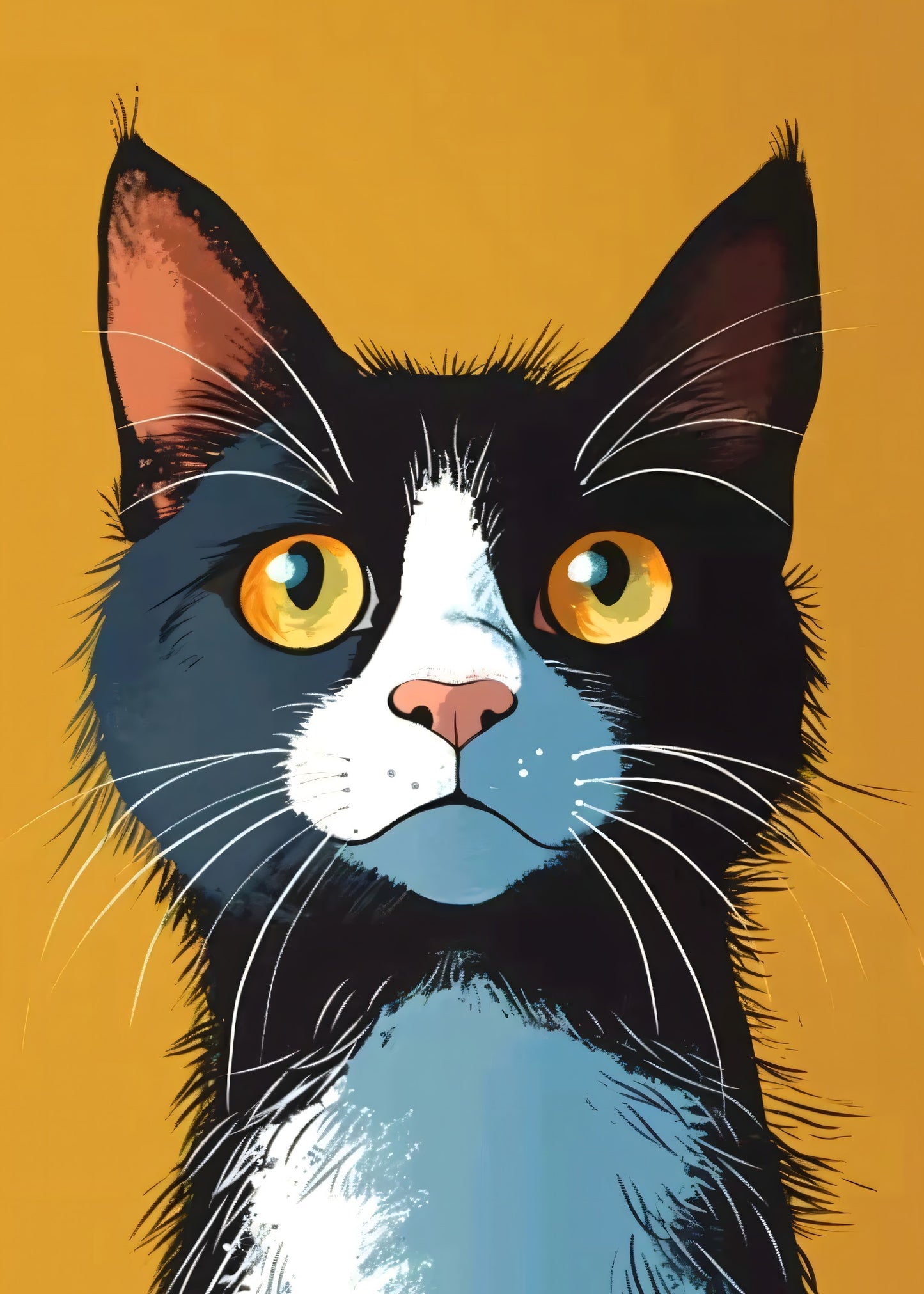 Curious Cat Poster