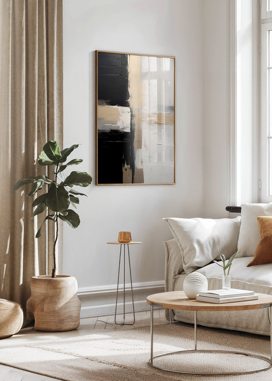 Balanced Contrast Cross Poster