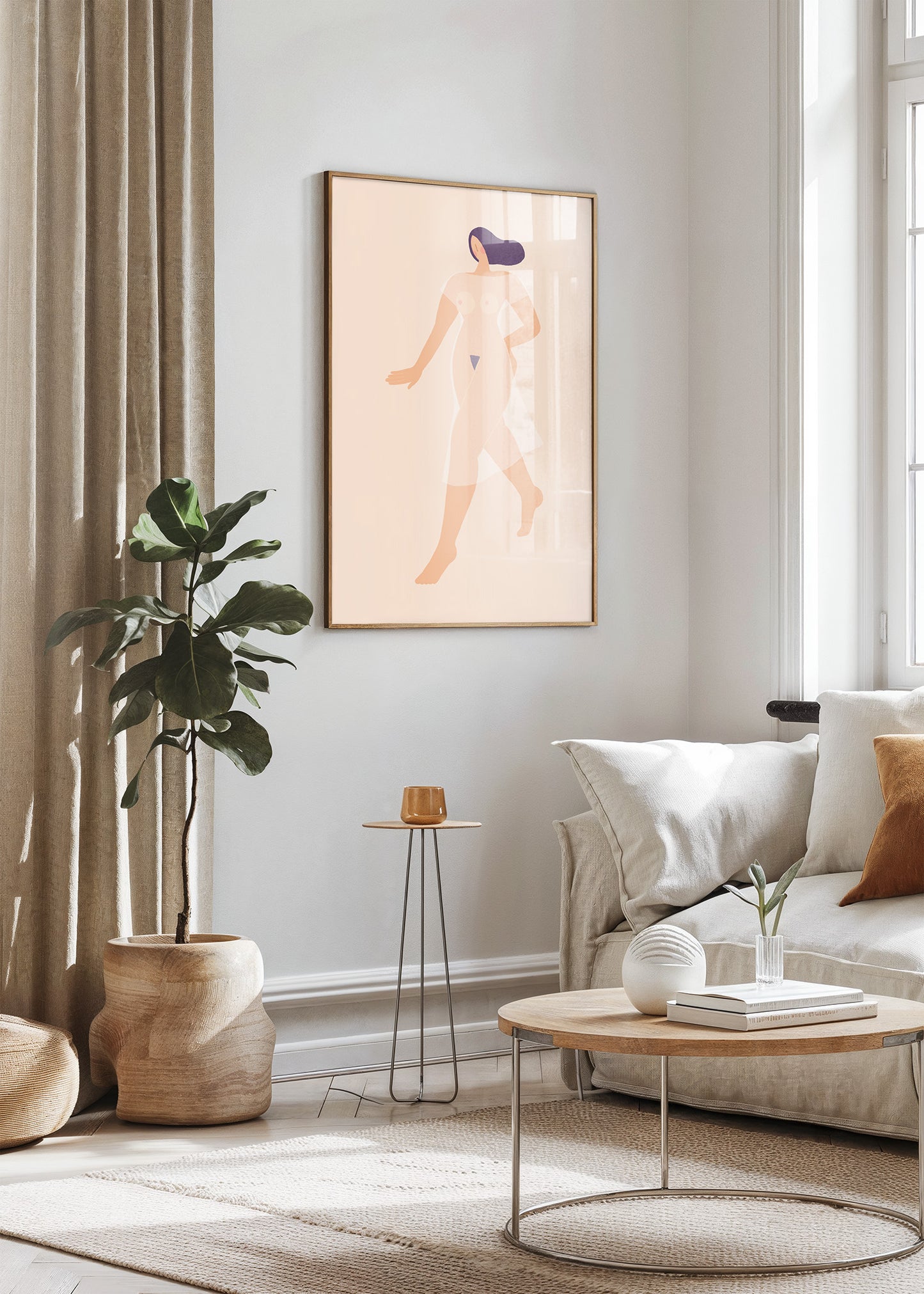 Body Motion Nude Poster