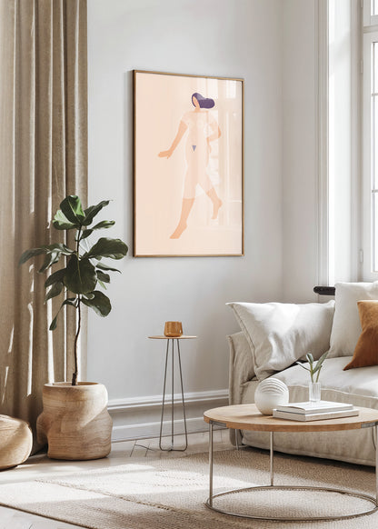 Body Motion Nude Poster