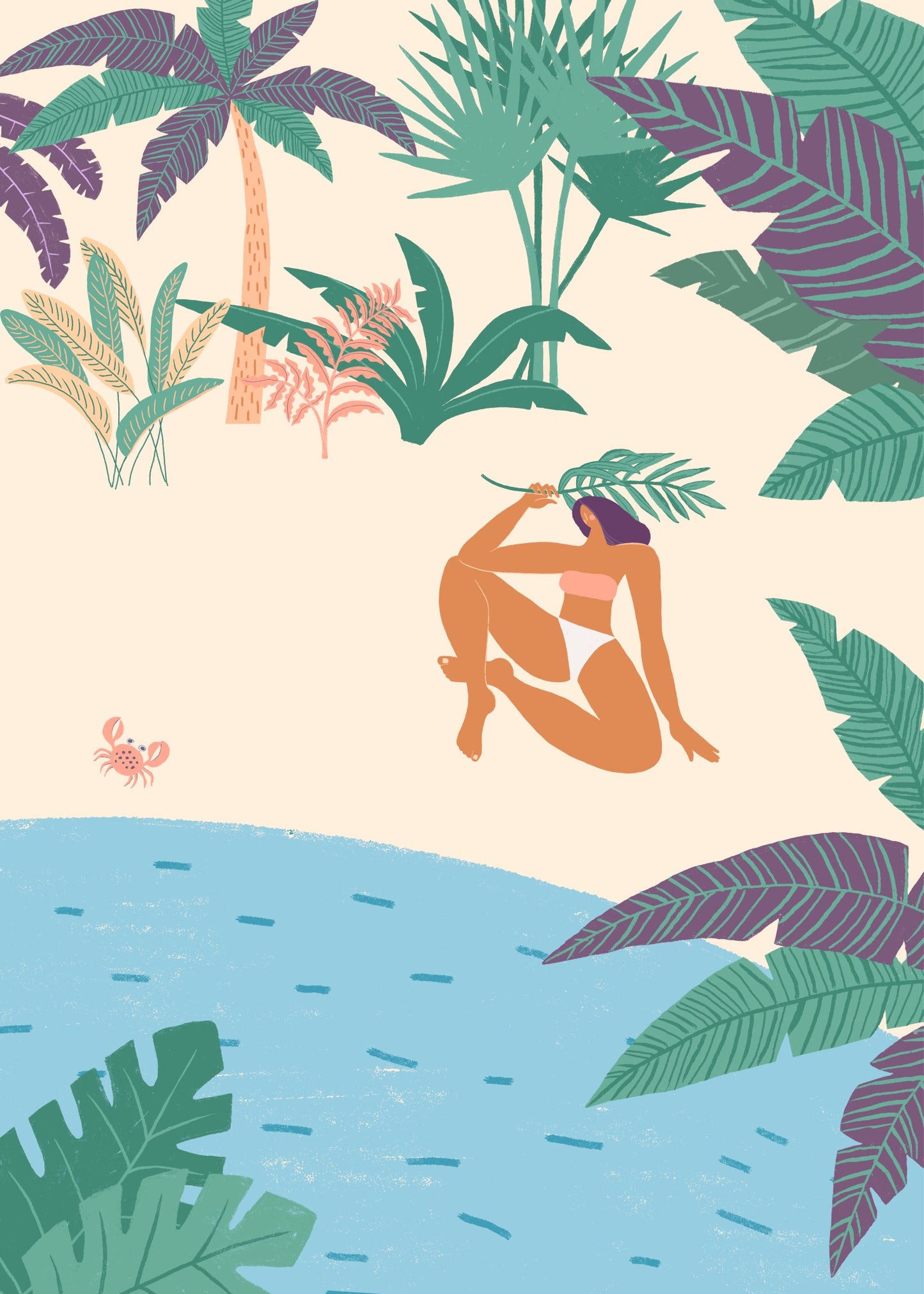 Tropical Nude Escape Poster