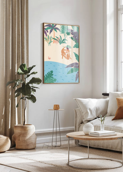 Tropical Nude Escape Poster