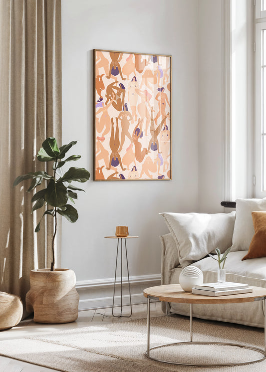 Celebrating Bodies Pattern Poster