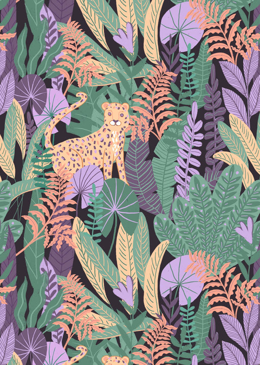 Jungle Leopard Pattern Poster