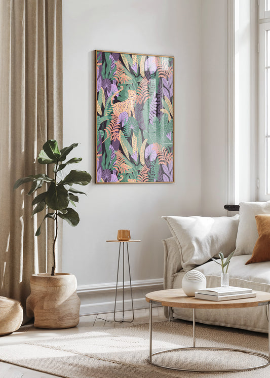 Jungle Leopard Pattern Poster